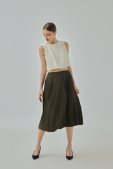 Alexandra Pleated A-Line Skirt